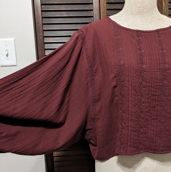 Lucky Brand Balloon Sleeve Blouse - Picture 4 of 8